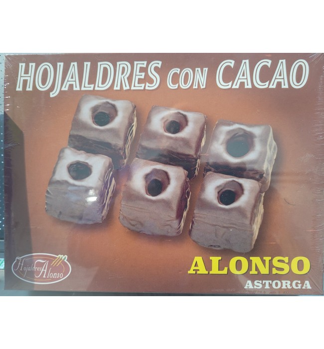 HOJALDRES ALONSO CON CACAO CAJA DE 500GR