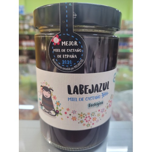 Miel natural de castaño Labejazul tarro de 500gr
