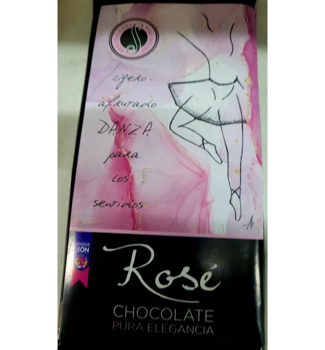 CHOCOLATE ROSE SANTOCILDES, TABLETA DE 150GR. DANZA PARA LOS SENTIDOS